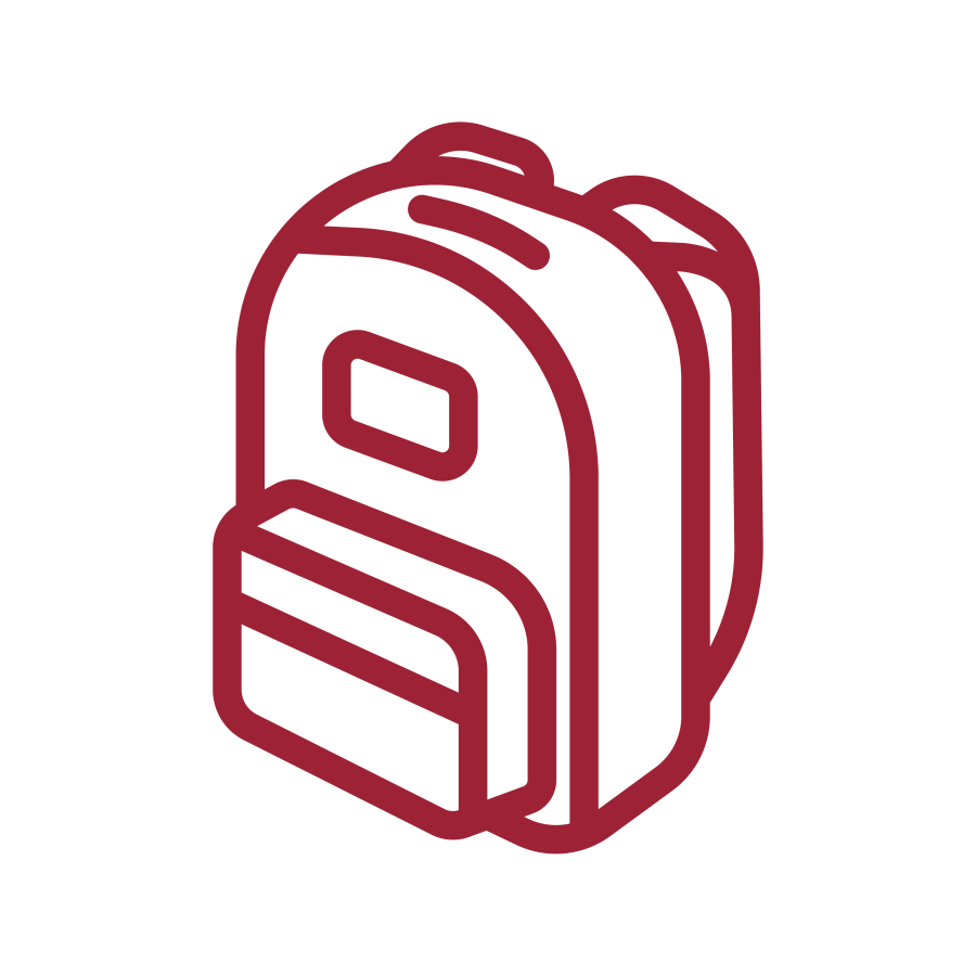 red backpack icon